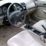 O1 Civic EX Interior View